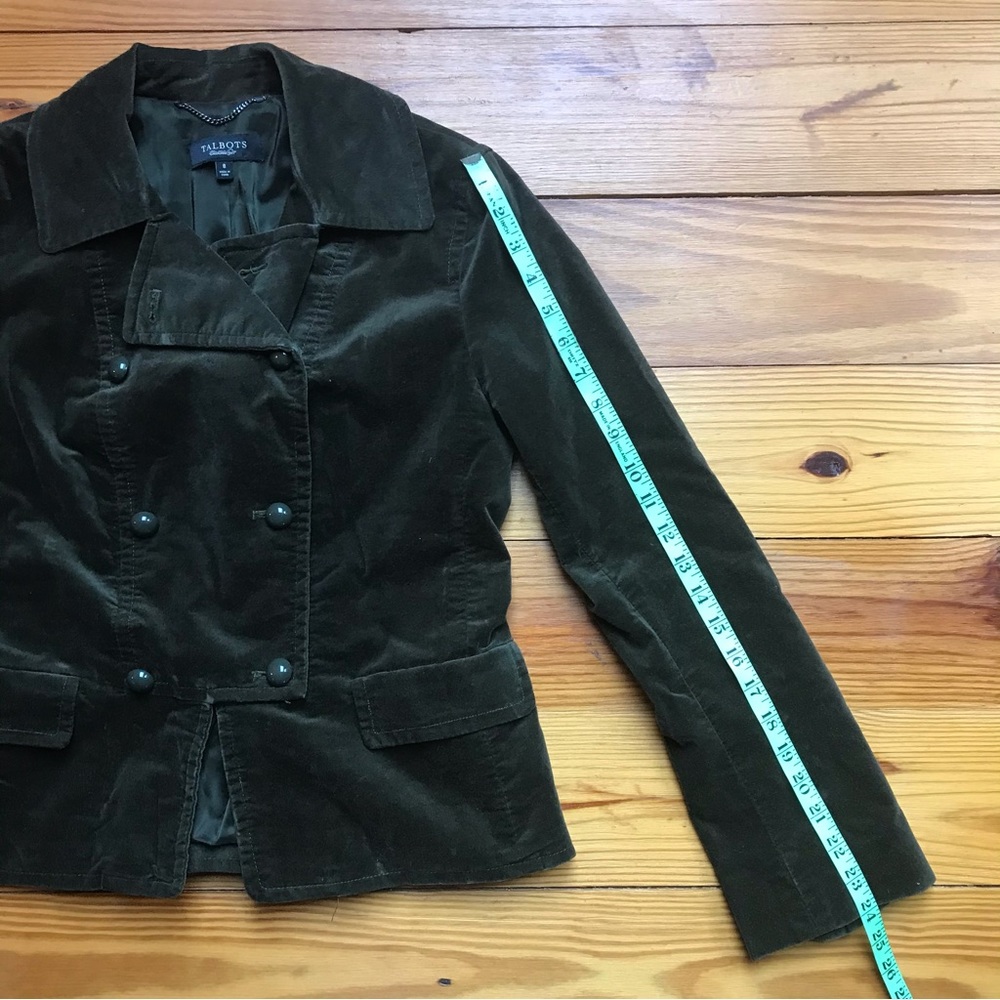 Talbots Velvet Double-Breasted Blazer, EUC, 8 - Picture 12 of 16